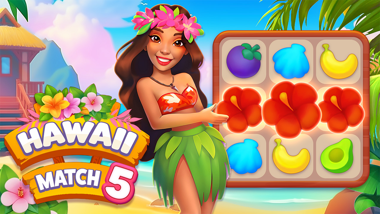 Hawaii Match 5: Tropical Paradise Puzzle